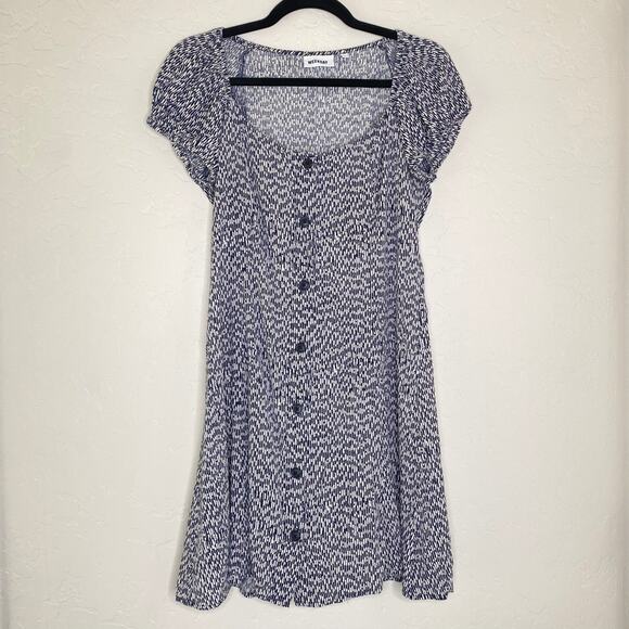 Weekday Blue and White Printed Cap Sleeve Mina Dress Size EU 38 US Small - Picture 9 of 9